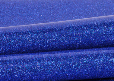 Китай Голубая ткань с дном ткани, особенная ткань яркого блеска Пвк яркого блеска искры кожи ткани поставщик