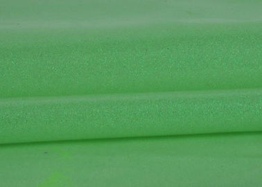 Китай Простая зеленая ткань для платьев, Пвк яркого блеска закончила толстую ткань яркого блеска поставщик