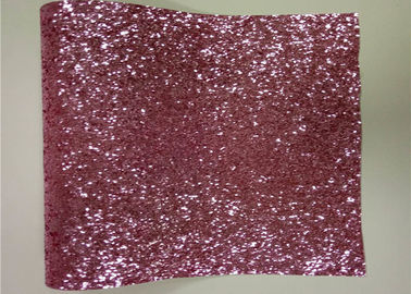 Китай Розовая коренастая ткань стены яркого блеска, не- сплетенные красивые листы ткани яркого блеска завод